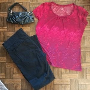 Worthington Red Women's Top Sz L